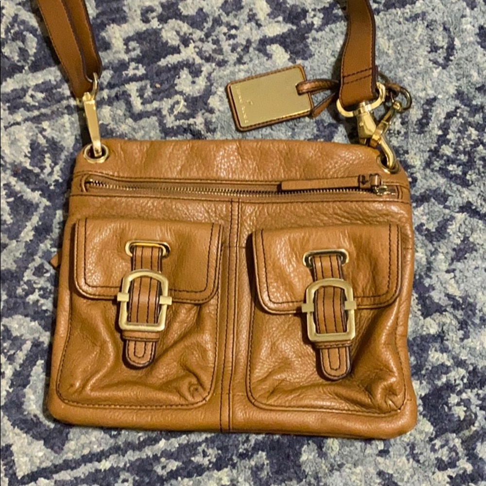 Cross body leather purse